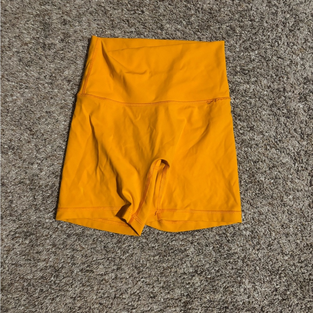 Aerie Women's Vibrant Orange/Yellow Bike Shorts